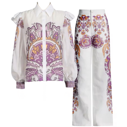 Magnolia Blouse and Pants Set