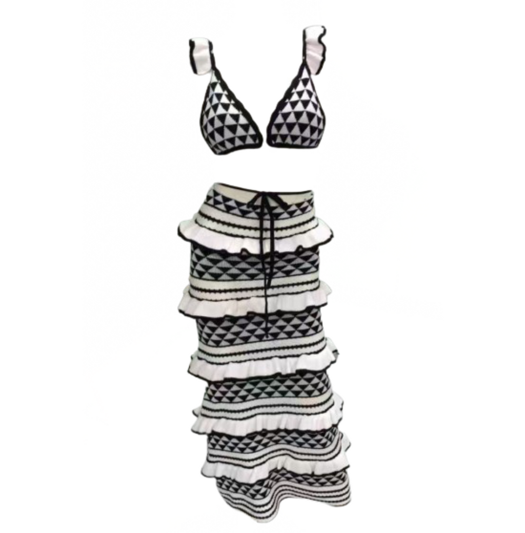Rochelle Bikini Top and Skirt